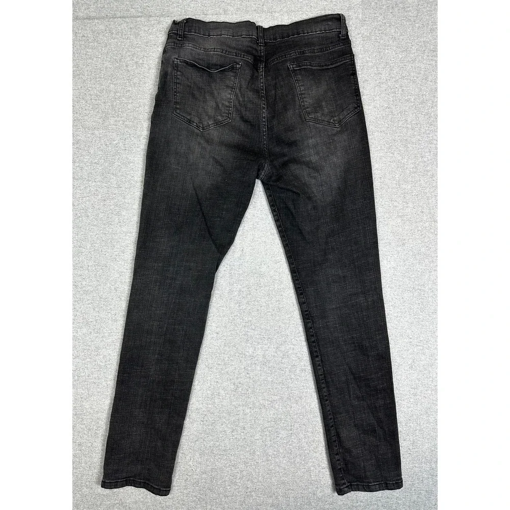 Banana Republic Travel Jean Mens 36x32 Black Slim Fit Stretch Denim